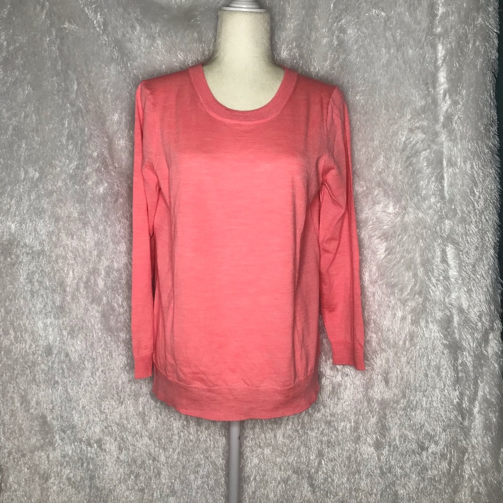 NWT J CREW Peach Long Sleeve Sweater